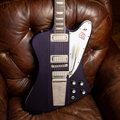 07.26.2024 Gibson Custom Shop Murphy Lab 1963 Firebird V Purple Sparkle Light Aged w_Maestro Vibrola FB5M2M21444-402593-4.jpg__PID:9cd6a6e2-878b-4a84-b26f-37f25e907190