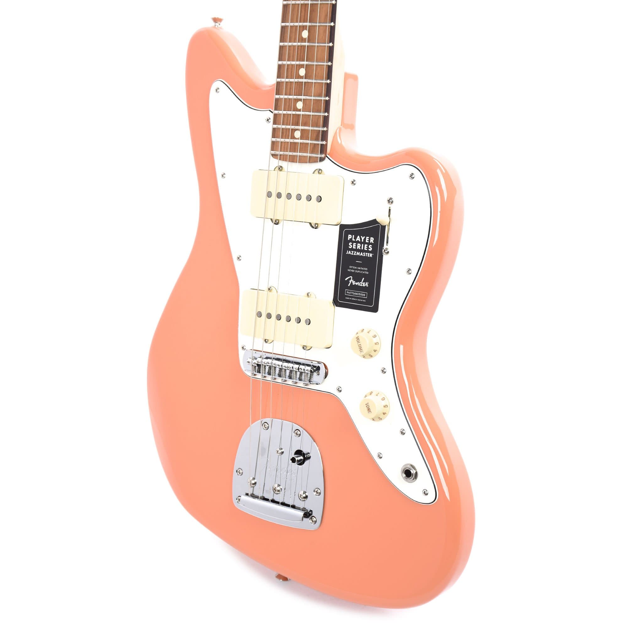 Fender Player Jazzmaster Pacific Peach w/Matching Headcap, Pure Vintage '65 Pickups, & Series/Parallel 4-Way Electric Guitars / Solid Body