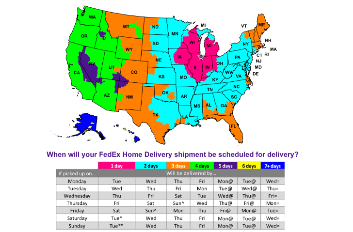 FedEx Regional Transit Map